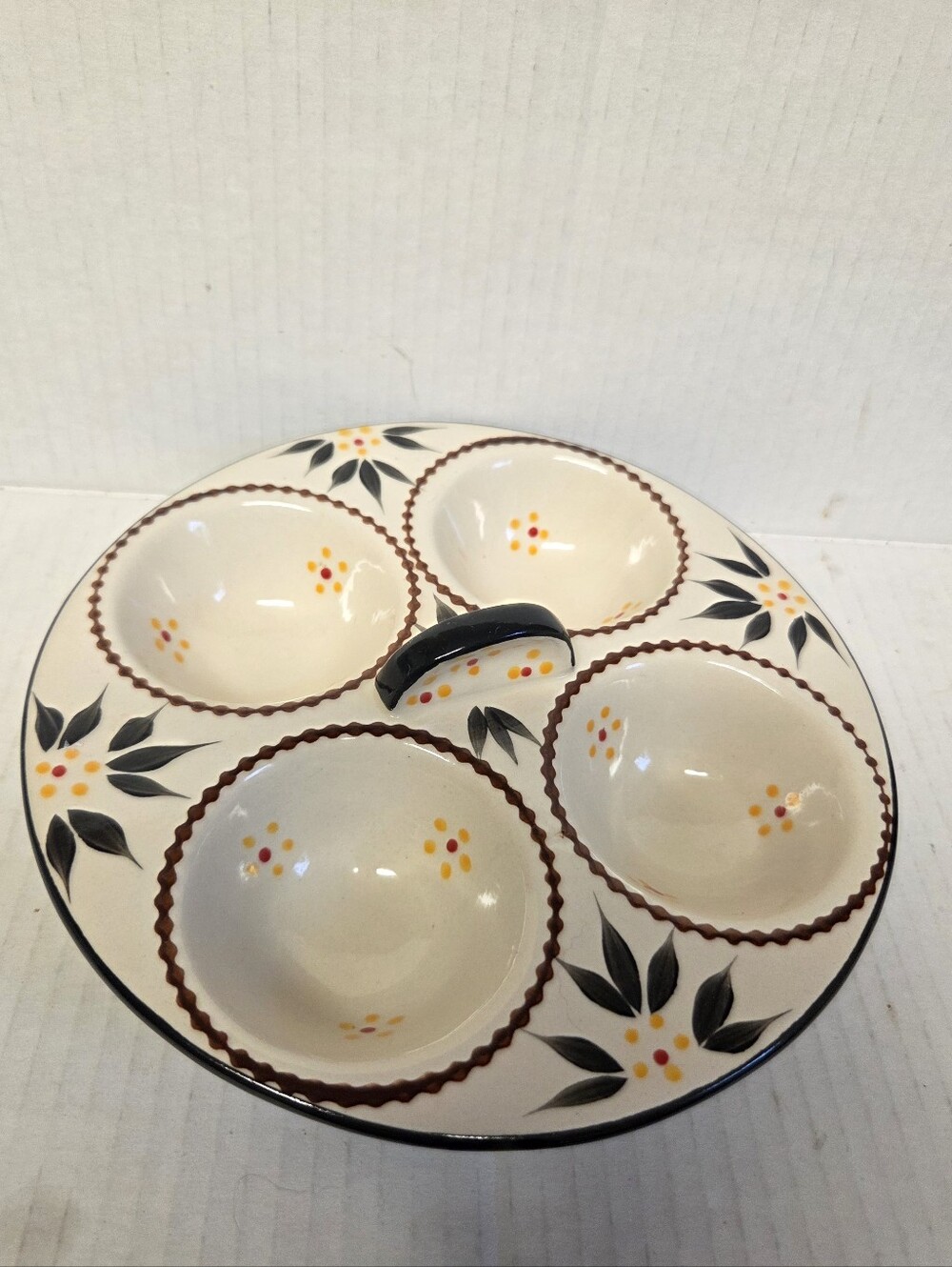 Temp-tations "Old World" by Tara Ceramic Egg Poacher or Baking/Serving Tray